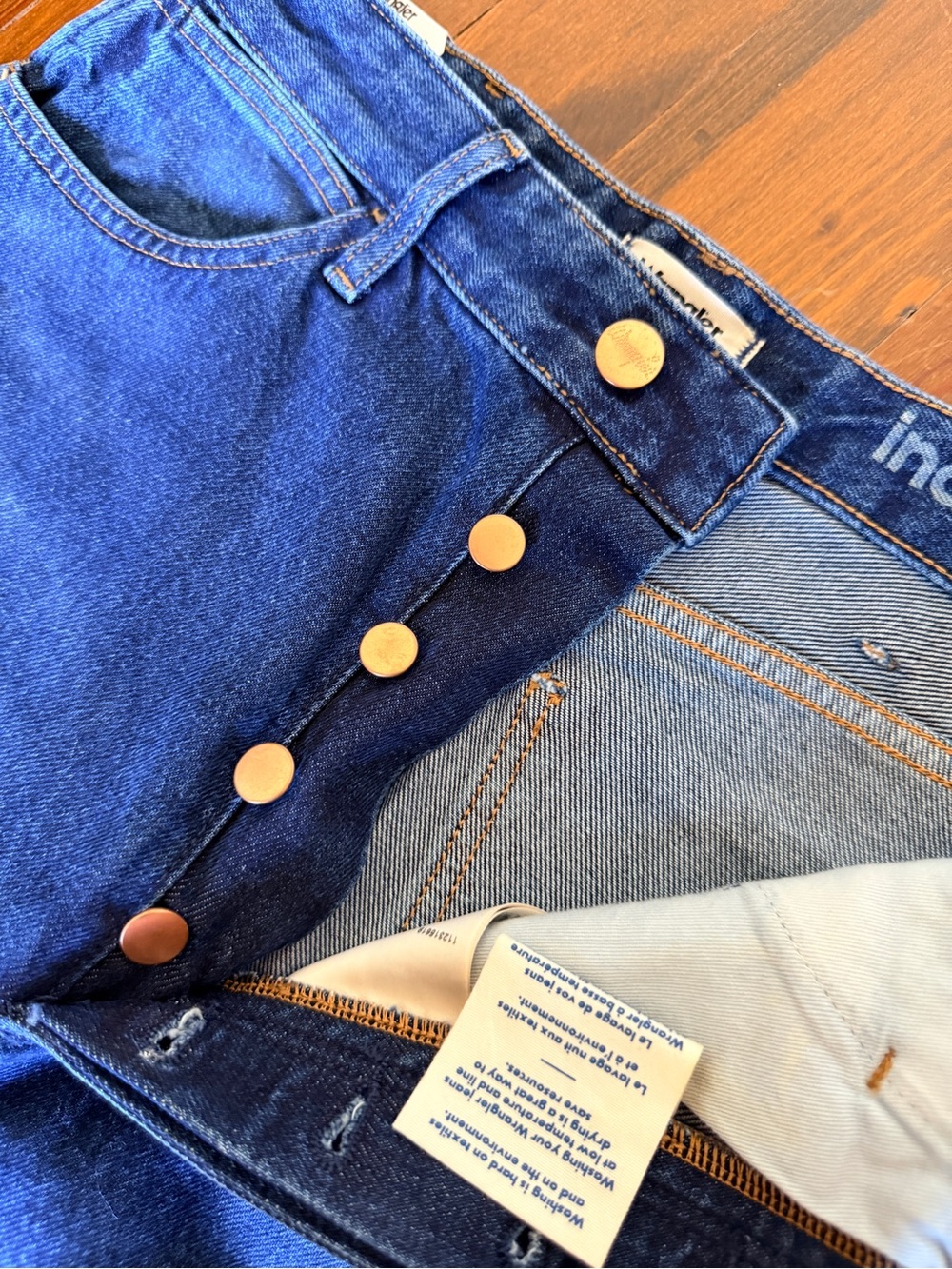 NWT Wrangler Wanderer Flare Bell Bottom Jeans - Size 29 / 34L - 100% Cotton - Picture 9 of 13